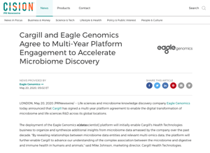 Cargill Eagle Genomics press release